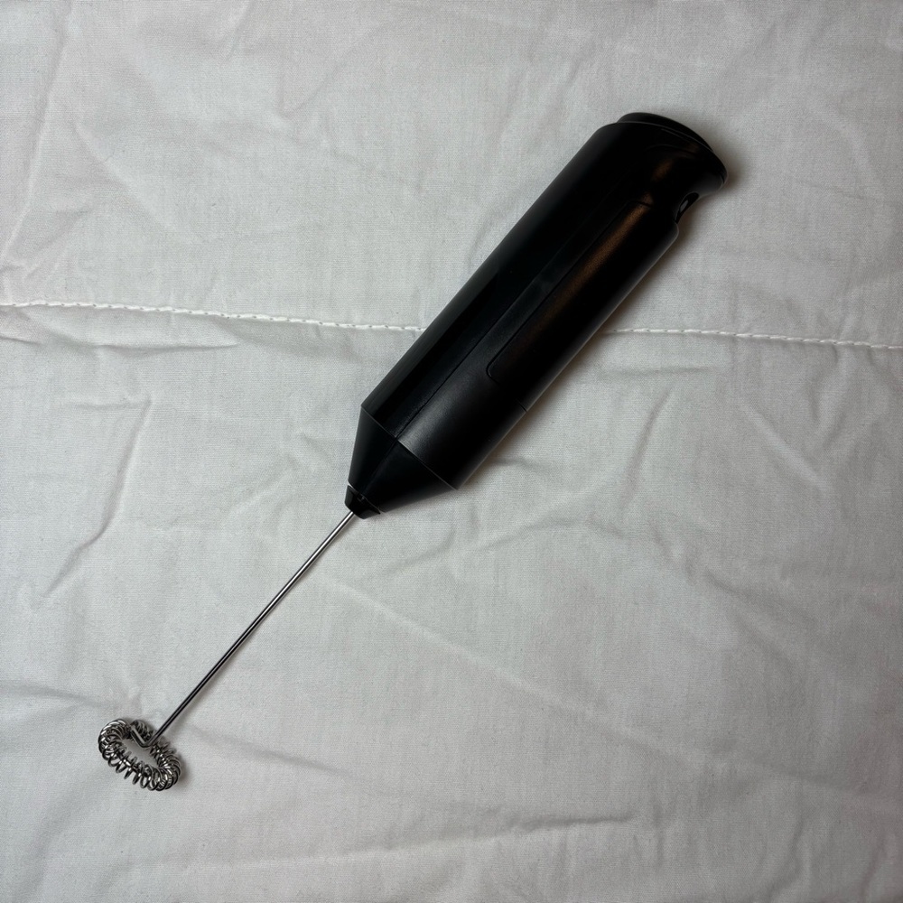 Black Handheld Milk Frother